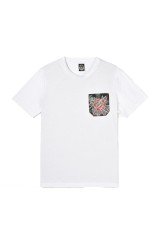 T-Shirt Uomo Taschino a Fiori fronte bianco