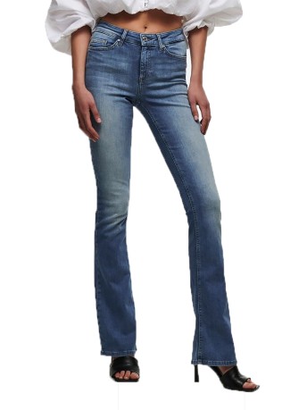 Jeans Donna Blush Life Mid Flared fronte blu 