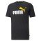 T-Shirt Uomo Essential 2 Logo fronte nero-giallo