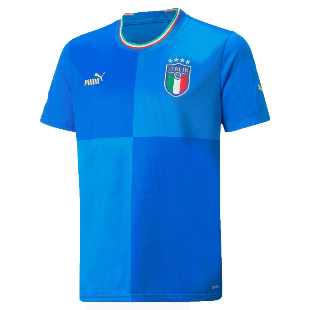 Puma Junior Italy Home Replica Football Shirt 22/23