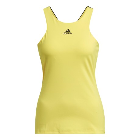 T-Shirt Donna Y-Tank fronte giallo
