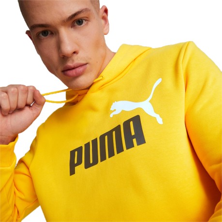 Felpa Uomo Essential 2 Logo fronte giallo