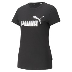 T-Shirt Donna Metallic Logo fronte nero