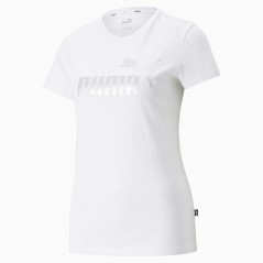T-Shirt Donna Metallic Logo fronte nero