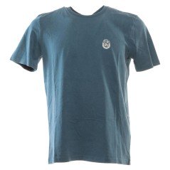 T-Shirt Uomo Stampa Retro fronte blu