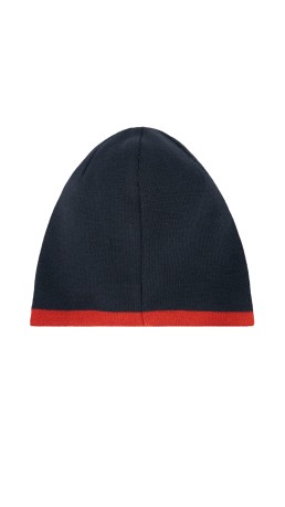 Cappello Beanie Reversibile fronte blu-rosso
