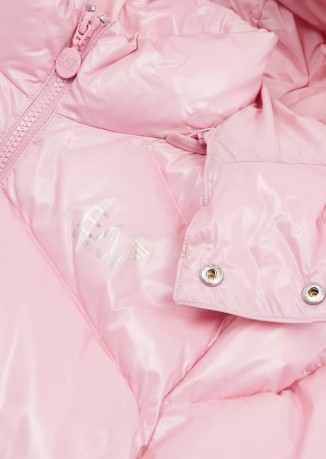 Piumino Junior con Cappuccio Winter Jacket fronte rosa