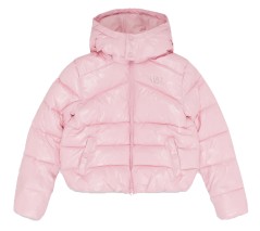 Piumino Junior con Cappuccio Winter Jacket fronte rosa