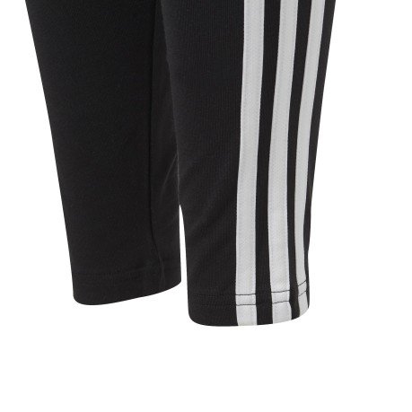 Leggings Bambina Essentials 3-Stripes nero bianco fronte