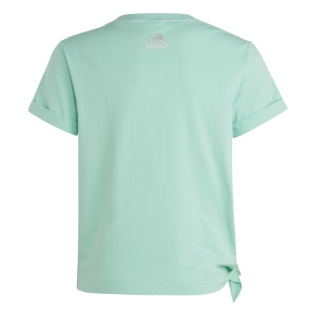 T-shirt Bambina Dance Knotted verde fronte