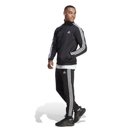 Tuta Sportswear Basic 3-Stripes nero fronte