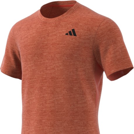 T-shirt Uomo da tennis FreeLift rosso nero fronte