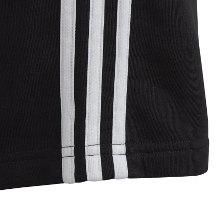 Short Bambino Essentials 3-Stripes nero bianco fronte
