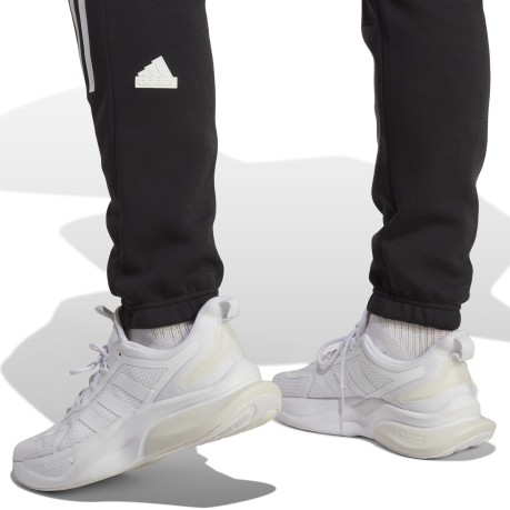 Pantaloni Uomo Future Icons 3-Stripes nero bianco fronte