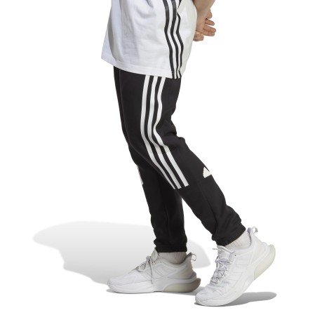 Pantaloni Uomo Future Icons 3-Stripes nero bianco fronte