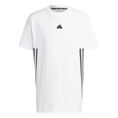 T-shirt Uomo Future Icons 3-Stripes nero bianco fronte
