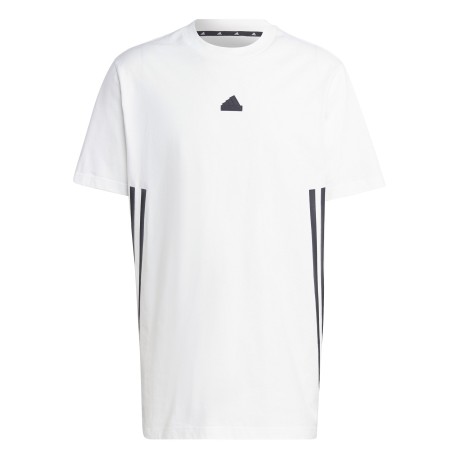 T-shirt  Uomo Future Icons 3-Stripes nero bianco fronte