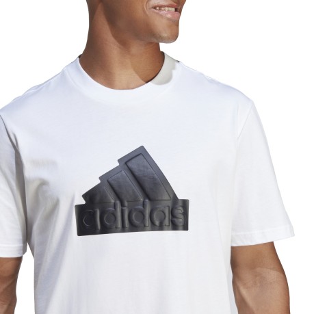 T-shirt Uomo Future Icons Badge of Sport bianco fronte