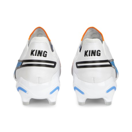 Scarpe Calcio King Ultimate Fg/Ag bianco blu destro