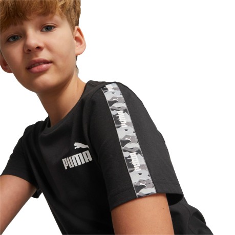T-shirt Bambino  Essential Tape Camo  nero