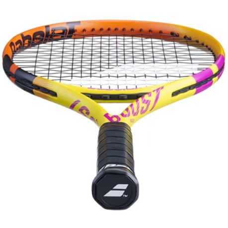 Racchetta Tennis Boost giallo viola fronte