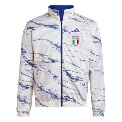 Felpa Calcio Uomo Italy Anthem blu fronte