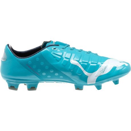 Para hombre botas de fútbol Evopower 1 Trucos FG colore Rosa azul - SportIT.com