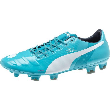 Para hombre botas de fútbol Evopower 1 Trucos FG colore Rosa azul - SportIT.com