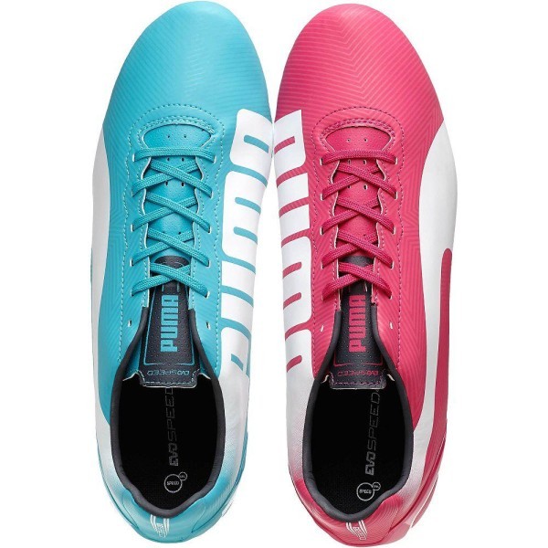 Para hombre botas de fútbol Evospeed 4.2 Trucos FG colore Rosa azul - Puma -