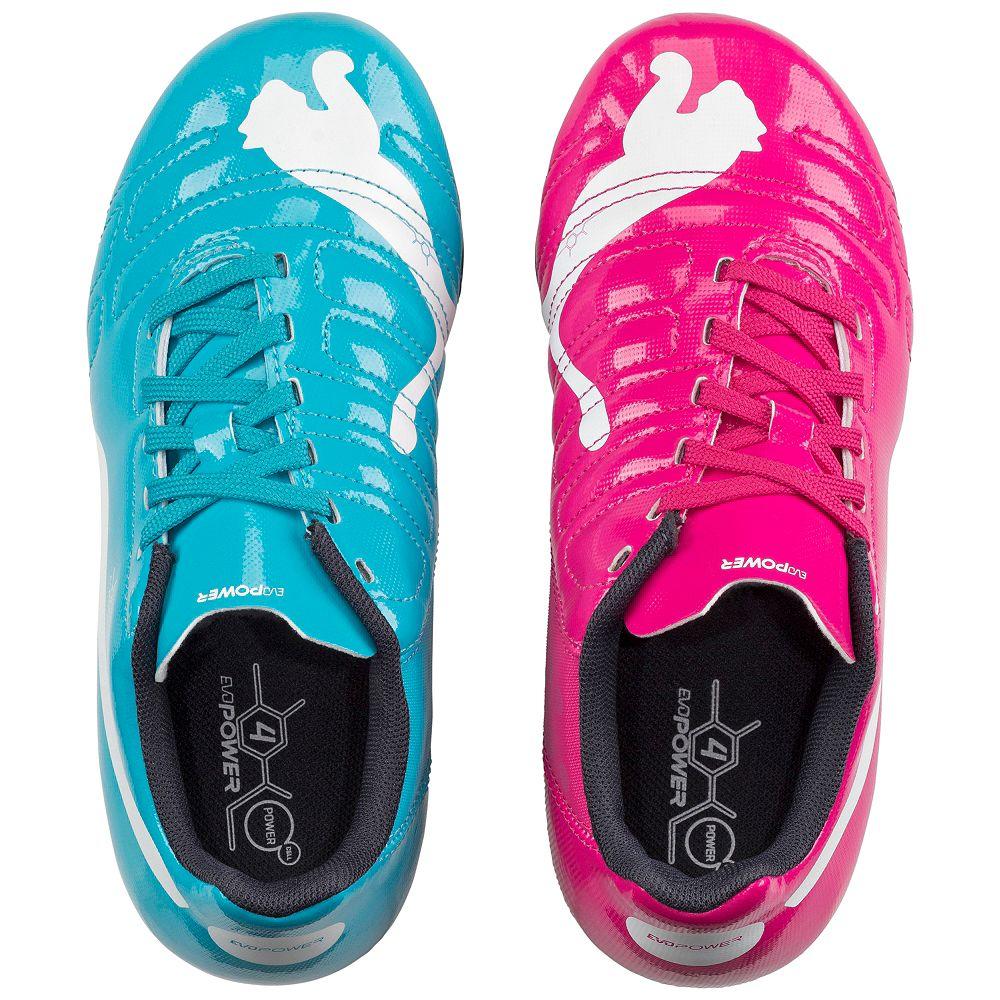 compromiso Carteles Contrapartida Niños botas de fútbol Evopower 4 FG colore Rosa azul - Puma - SportIT.com