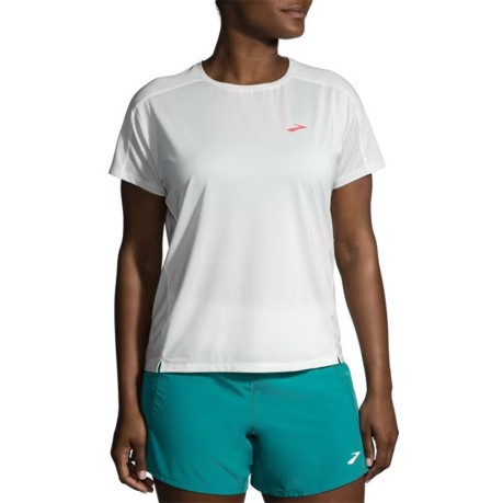 T-shirt Running Donna Sprint Free Short Sleeve 2.0 bianco fronte