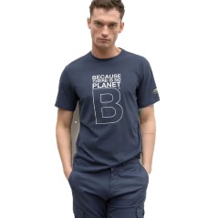 T-Shirt Great B blu fronte