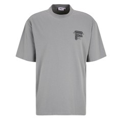 T- Shirt Uomo Brovo Oversize grigio fronte