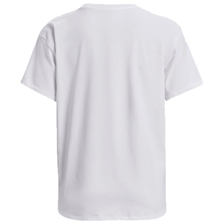 T-Shirt Donna Ua Essential Cotton Stretch nero bianco fronte