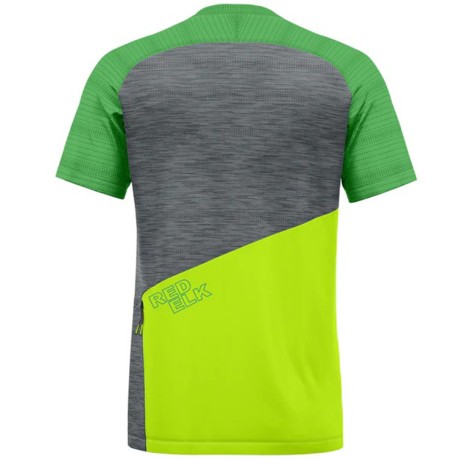 T-Shirt Trekking Uomo Brent fronte grigio verde