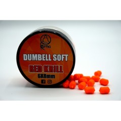Feeder Dumbell Soft 6x8 mm Red Krill