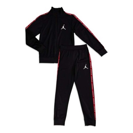 Tuta Bambino Air Jordan Tricot Set nero rosso