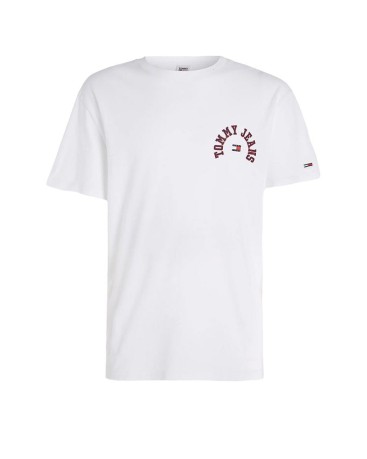 T-Shirt Uomo College Classic Logo Curved - indossato fronte
