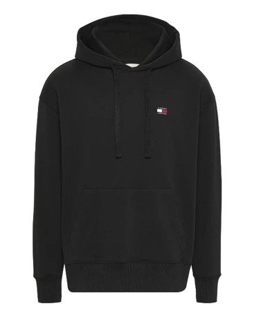 Felpa Uomo Relaxed Fit with Hoodie and Badge - fronte