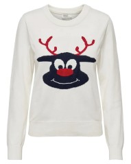 Maglione Christmas Reindeer Ls O-Nec fronte