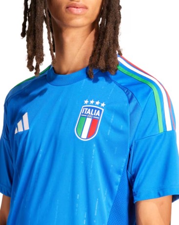 T-Shirt Ufficiale Calcio FIGC Italy Home Uomo