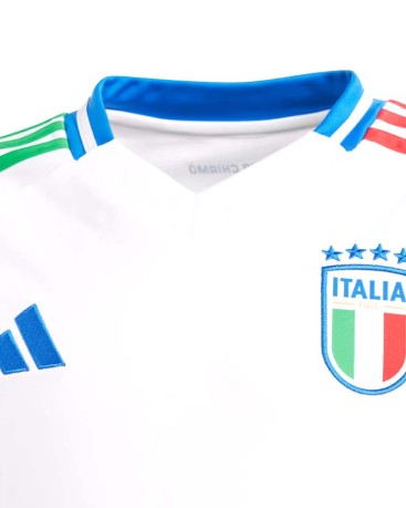 Maglia Calcio Bambino Nazionale Italiana Trasferta 2024 - bianca