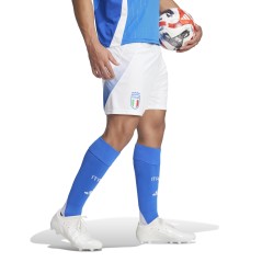 Pantaloncini Nazionale Italiana bianco fronte indossato
