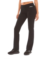 Pantaloni Donna Freddy Basic in Jersey - fronte indossato - nero
