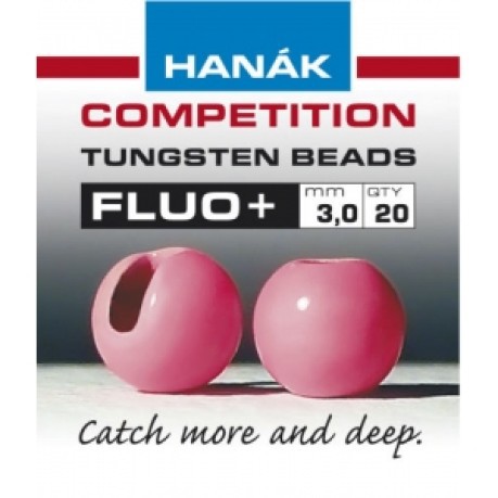 Tungsten beads fluo pink