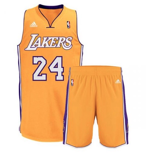 Completo bambino replica L.A. Lakers Kobe Bryant colore Giallo