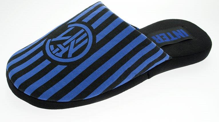 Pantofole Inter Soccer 61 colore Nero Azzurro - De Fonseca 