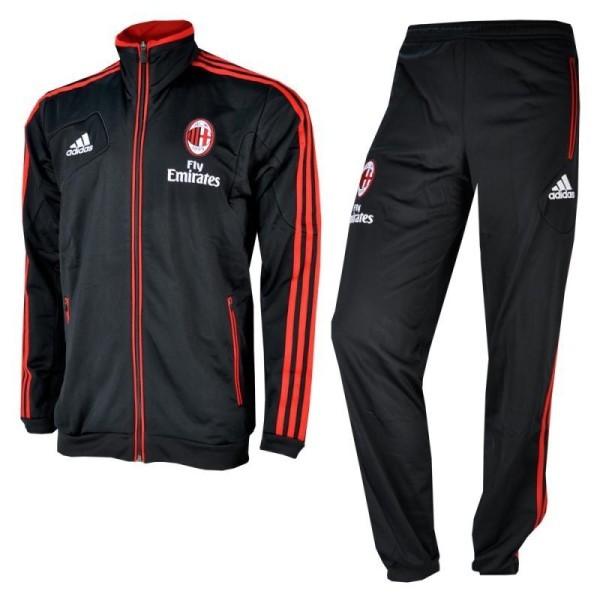 Baby-trainingsanzug AC Milan PES Suit colore schwarz rot - Adidas 