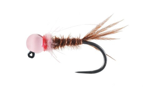 Soldarini Phesant Tail Light Pink Bead