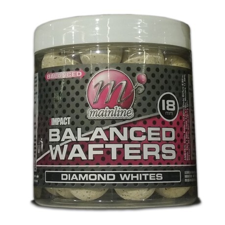 Boilies Hi Impact Balanced Wafters Diamond Whites 18 mm
